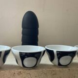 Set of Verner Panton design egg cups for Menu