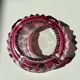 Pink crystal ashtray Val Saint Lambert 1960-1970