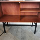 Small teak and metal sideboard, 70s