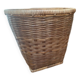 Cache pot rotin vintage