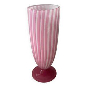 Vintage Murano "stripes" vase