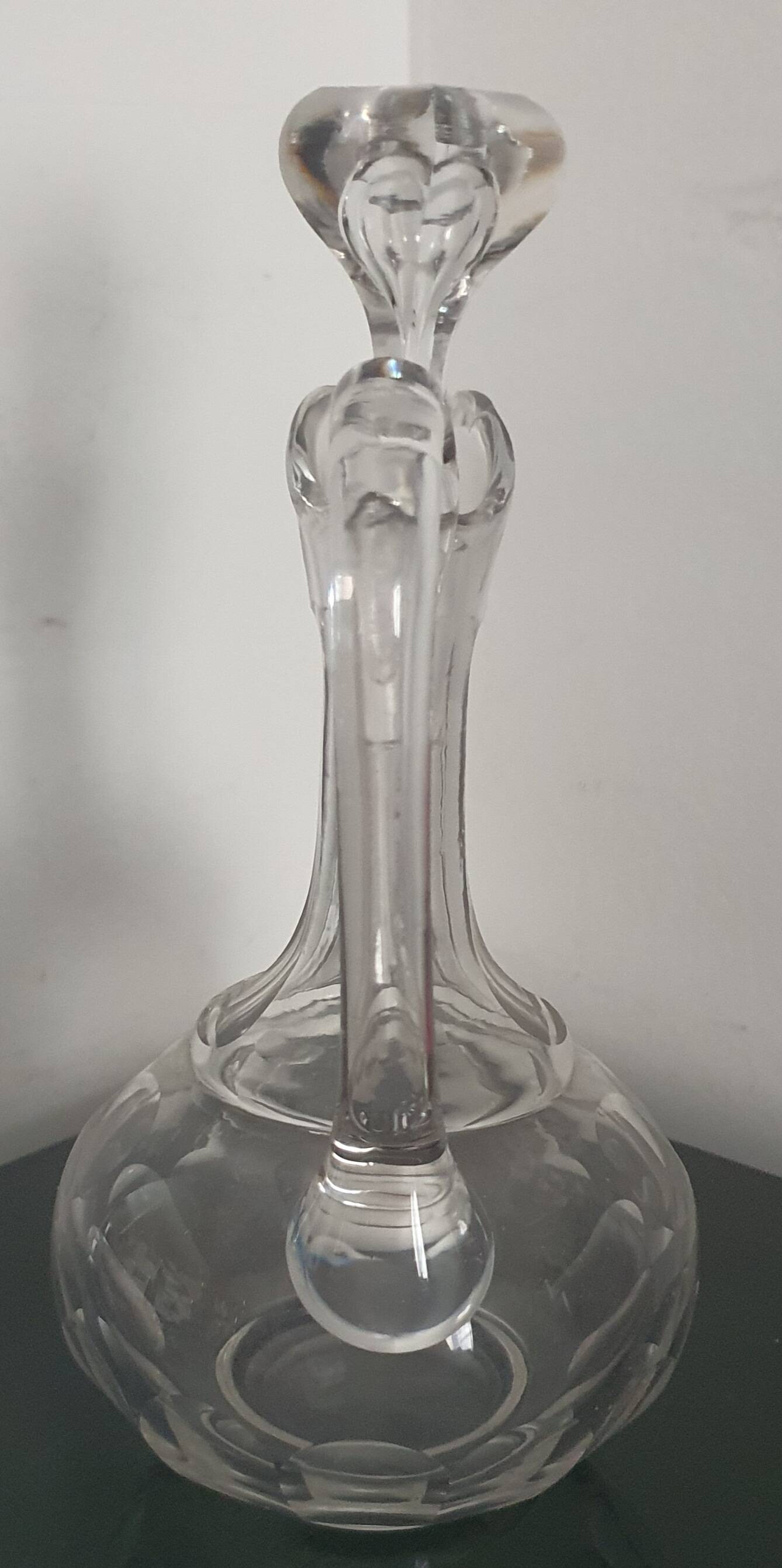 Cut glass carafe