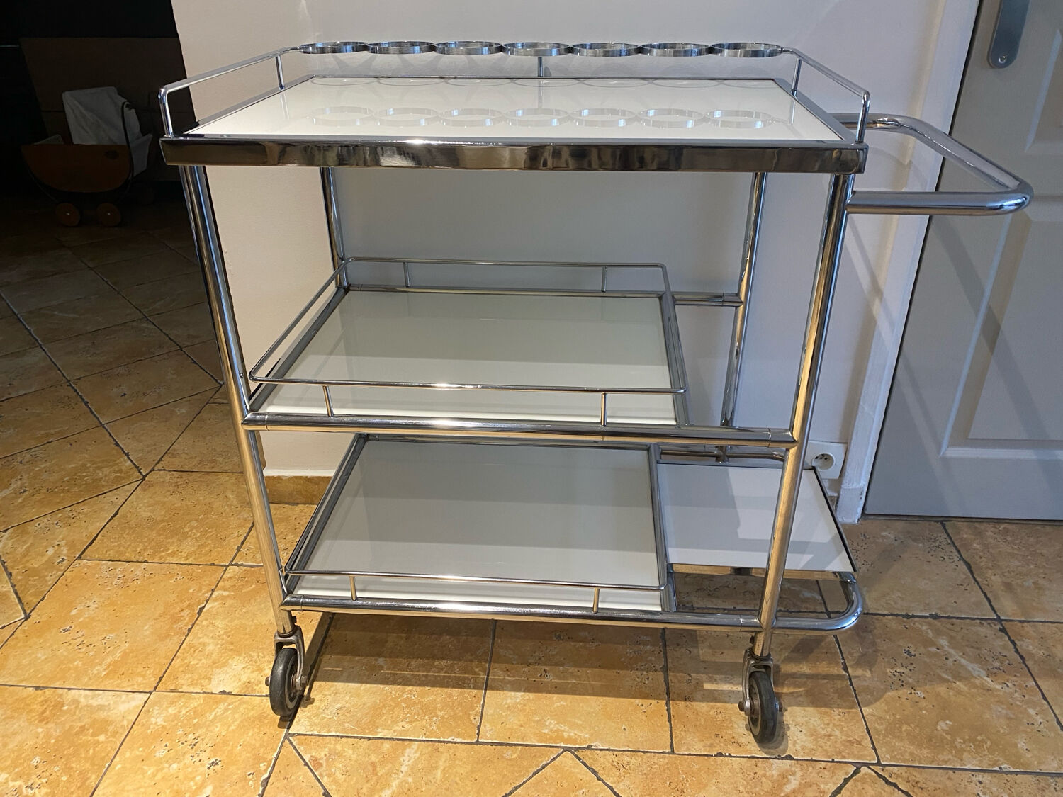 Vintage dessert trolley
