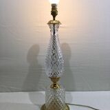 Crystal and bronze lamp base