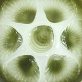 6 Orchies Moulin des Loups oyster plates from France - vintage 1970s