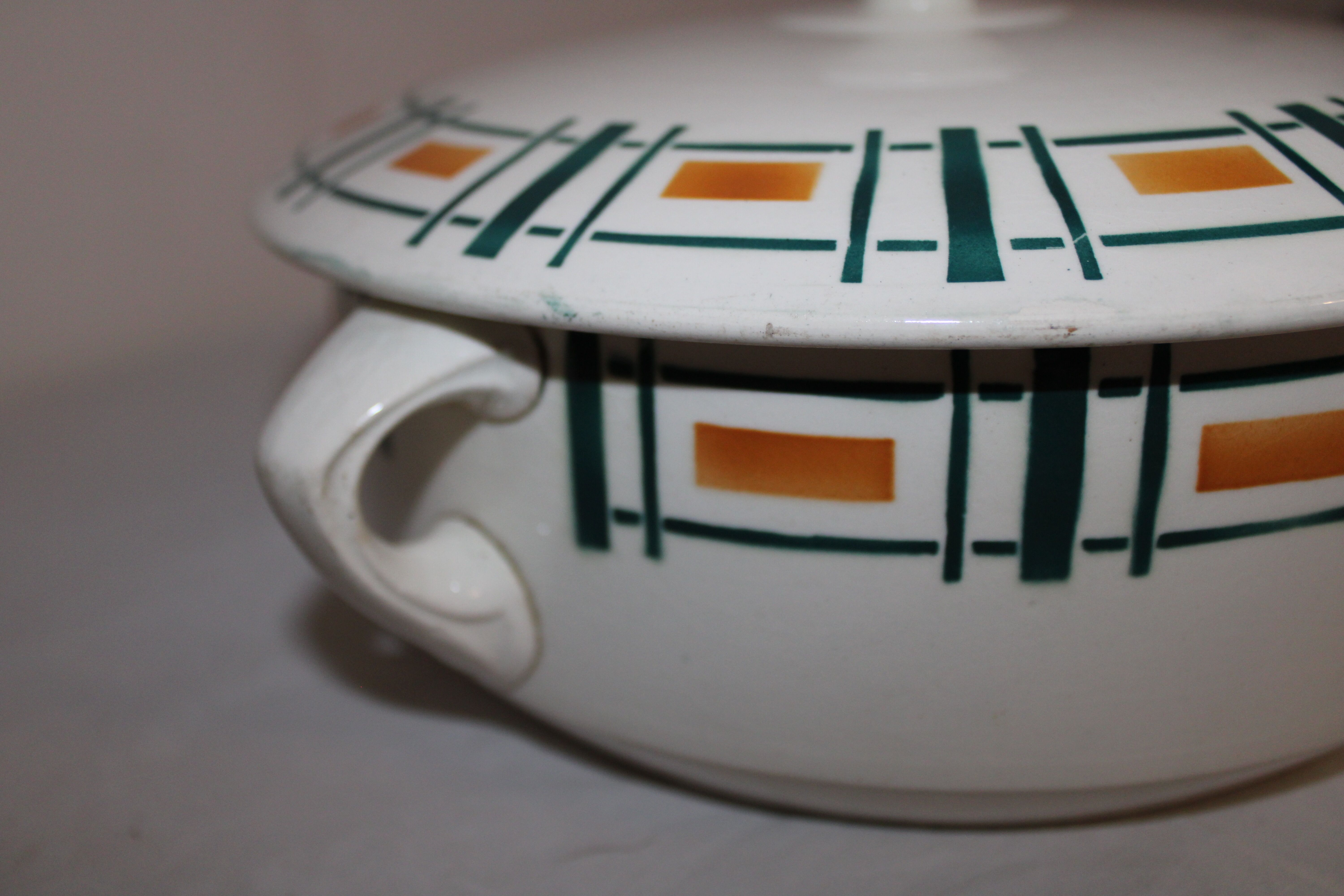 Former soup tureen Badonviller vintage model Quiberon