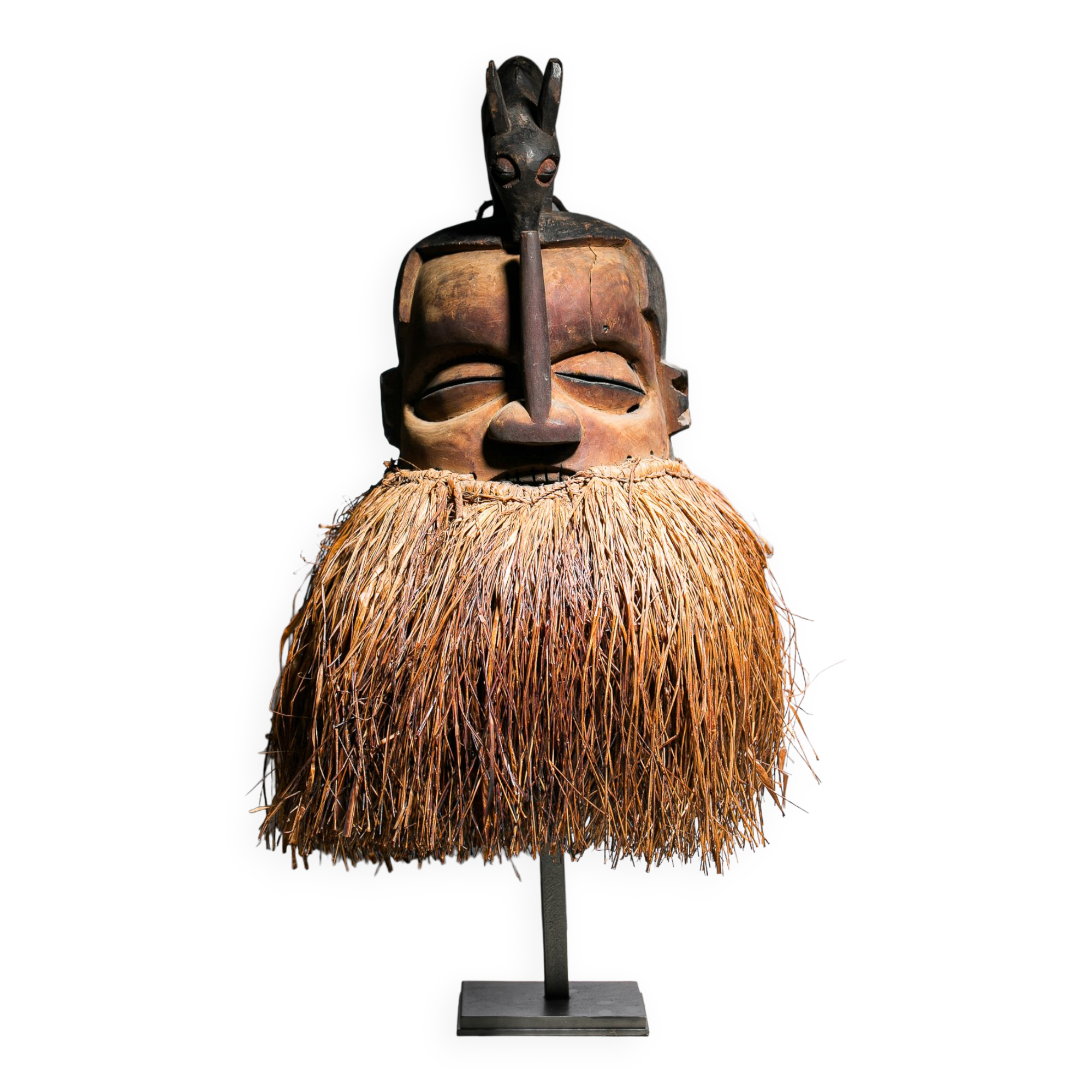 African mask Yaka Suku - Ethnic decoration of Congo