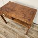 1950s Art Decò writing desk in walnut burl and blond walnut