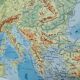 Vintage map of Europe, 1950
