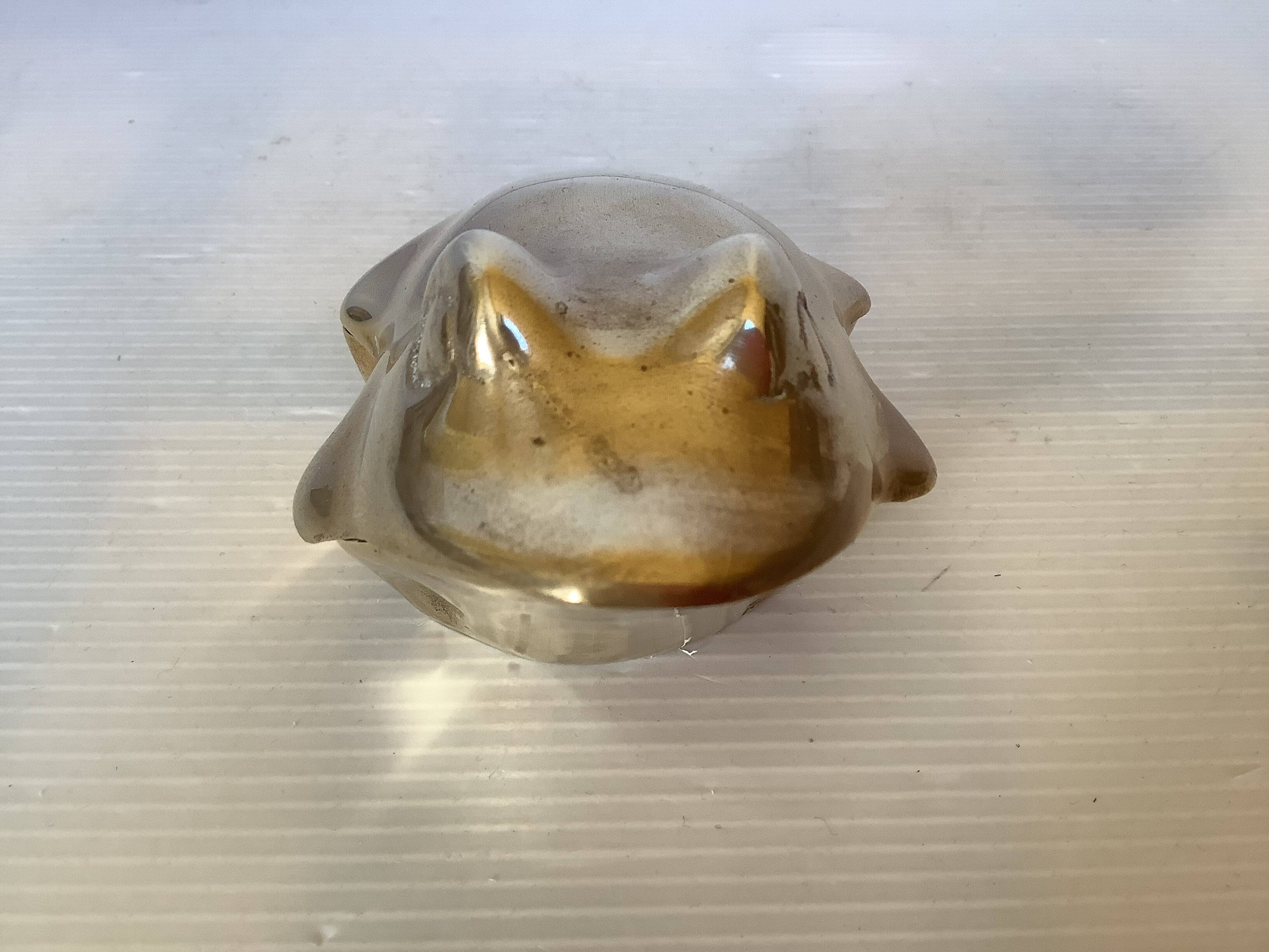 Zoomorphic frog shaped pocket emptier