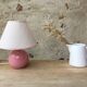 Pink ceramic lamp