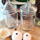 Pair of old pots of opothicaires