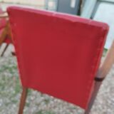 Paire de fauteuils anciens vintage  pieds compas