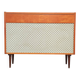 Czech blue blanket storage chest 1970