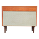 Czech blue blanket storage chest 1970