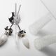 Applique double 1960 chrome et verre et pointe transparente
