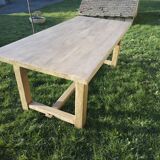 Solid oak farmhouse table