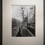 Photograph 18x24cm - Old black and white silver print - Bld Saint Martin - 1950s/60s