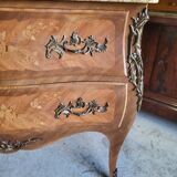 2 rosewood drawer chest of drawers with marble top