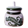 Artisanal glazed ceramic spice jar