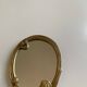 Art Nouveau brass mirror for women