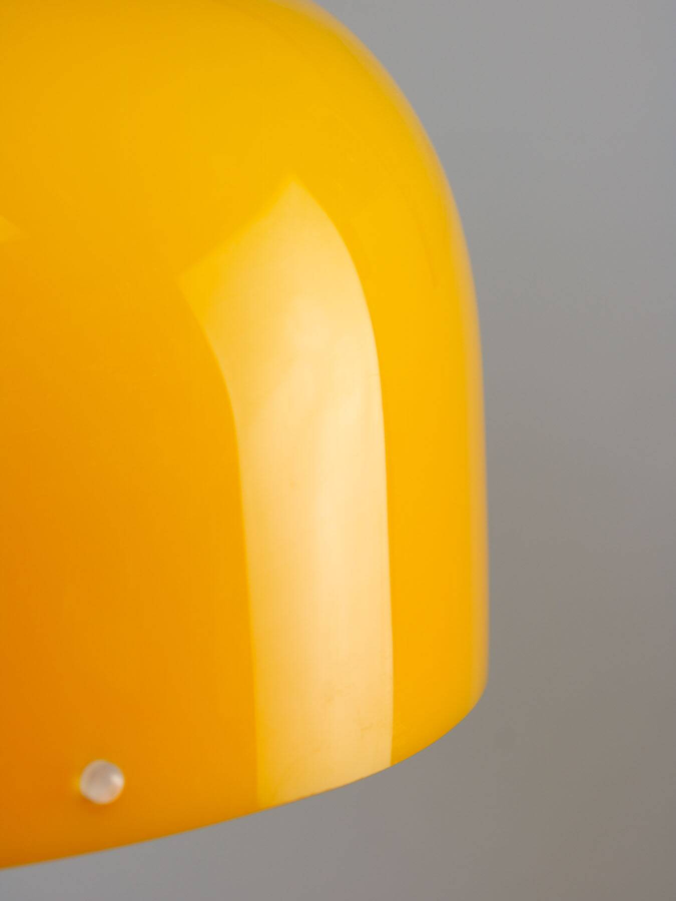 Space Age Yellow Pendant from Guzzini, 1970s