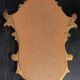 Baroque carved wood mirror Aged gold