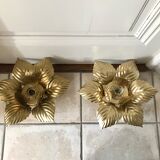 Wall light or ceiling golden leaves