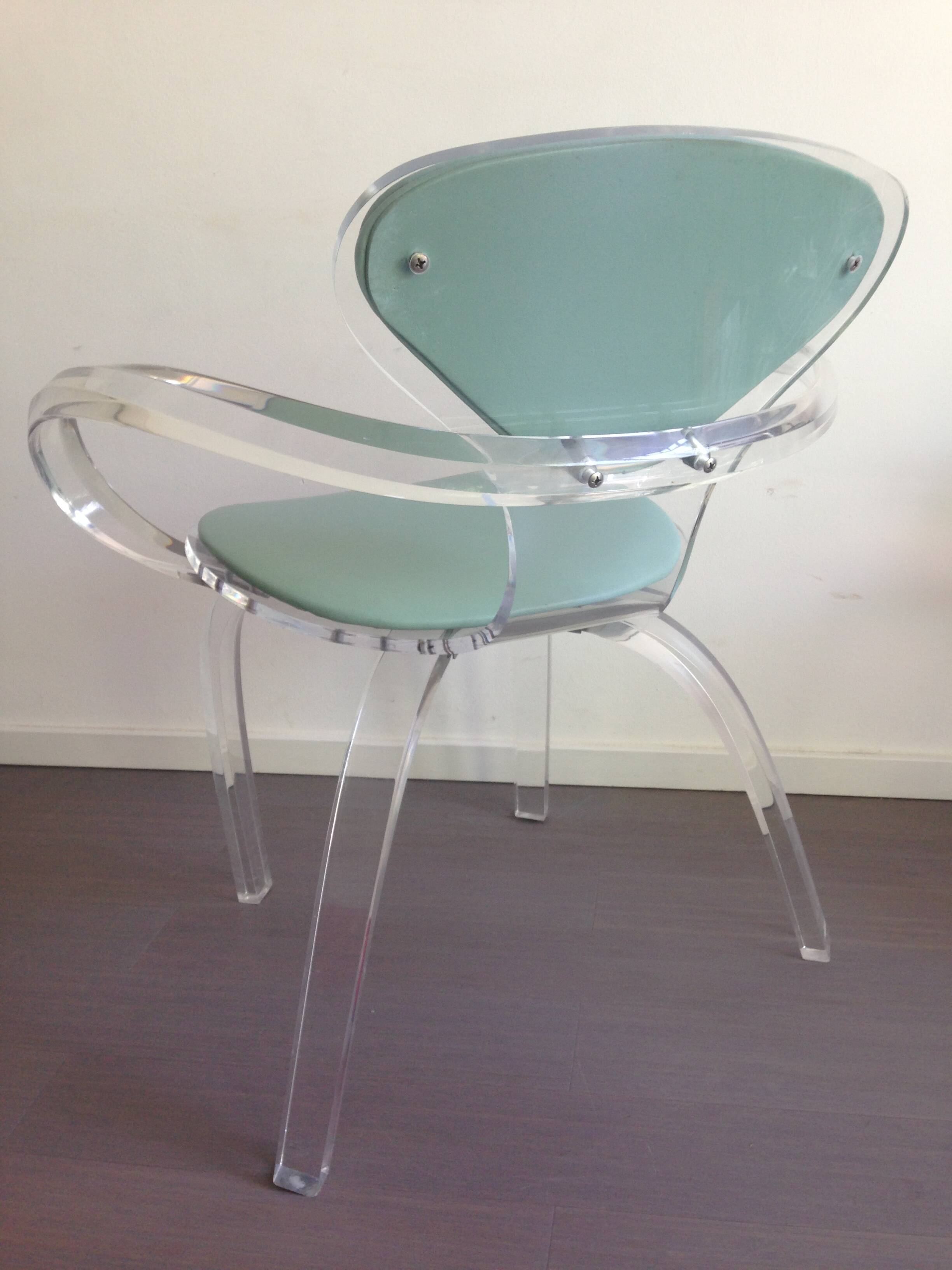 Very rare 1980's Lucite 'Cherner' cHAIR