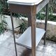 Wooden coffee table Art Deco style carved vintage interior decoration
