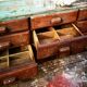 Small piece of furniture, 16 drawers.