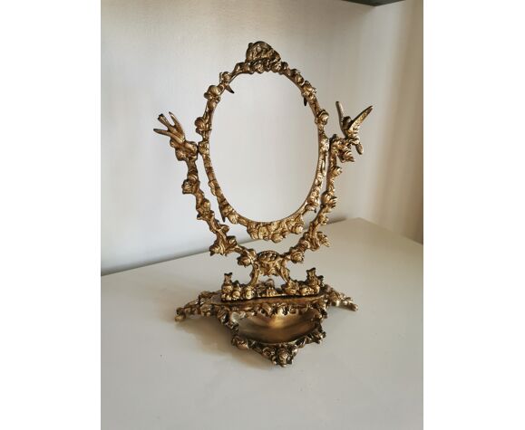 Bronze jewelry mirror | Selency