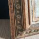 Old Italian Ceramic Trivet and Wooden Frame