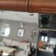 Miroir vintage en bois tourné façon bambou