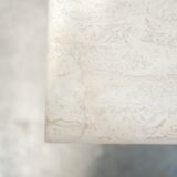 Series of 3 vintage coffee tables in travertine