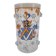 Small enamelled glass vase with armorial design in Historismus style from 19th century Bohemia.