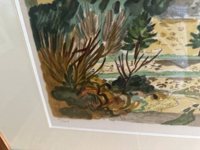 Lithograph by Yves Brayer