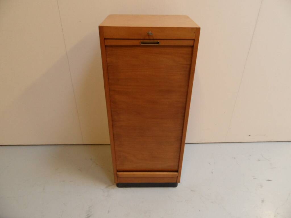 Vintage filing cabinet with roller shutter