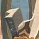 Original Swedish Oil on Canvas – "Aqave" by Marit Wahlström Schönbäck – Signed – Dated 1969 – Framed – 37 × 64 cm