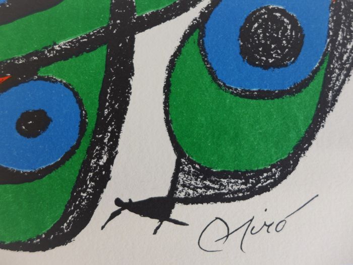 Joan Miro, Miro sculptor, Japan, 1975. Original lithograph