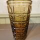 Vintage yellow glass vase
