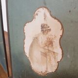 Mirror triptych barber vintage 66cm x 27cm