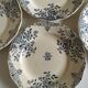 Set of 6 dinner plates earthenware of sarreguemines décor moscow early 20th