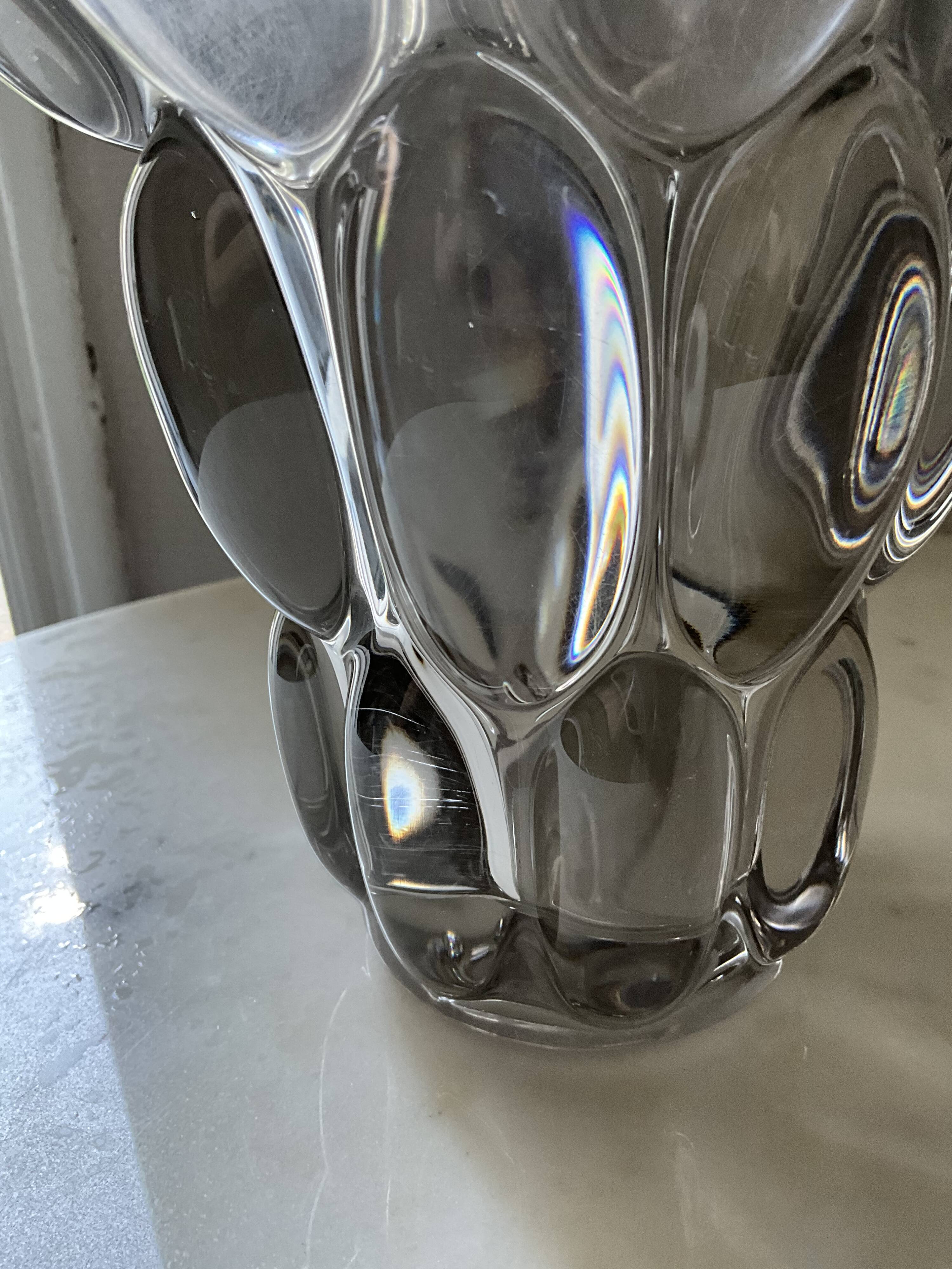 Vase en cristal français