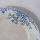 Terre de fer 4 assiettes plates fleurs althaea