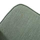 Scandinavian Beech Armchair with green wool upholstery, 1950-60s