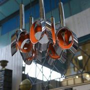 Suspension design métal chromé en cascade de Massive 1960’s