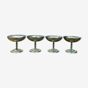 Set of 4 ice cream cups