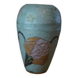 Vase laiton peint à la main