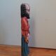 Statuette religieuse en bois peint
